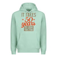 Seafoam 50 years old 50th birthday gifts for men and women Premium Hoodie - minhPixels