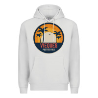 Dove Grey Vieques Puerto Rico Premium Hoodie - minhPixels