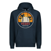 Navy Vieques Puerto Rico Premium Hoodie - minhPixels
