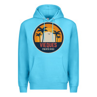 Ocean Blue Vieques Puerto Rico Premium Hoodie - minhPixels