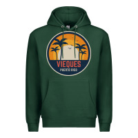 Sports Green Vieques Puerto Rico Premium Hoodie - minhPixels