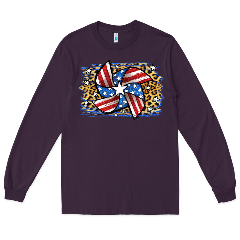 4th Of July Pinwheel Long Sleeve Tee by Jasminsmagicworld | Teevron