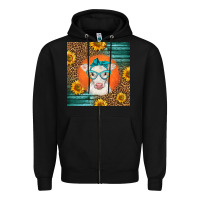 Black charolais cow Zipper Hoodie - LillyAllenDesigns
