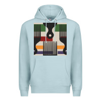 Blue Mist afro comb seamless pattern Premium Hoodie - BundleAndBundleShop