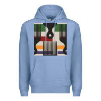Colony Blue afro comb seamless pattern Premium Hoodie - BundleAndBundleShop