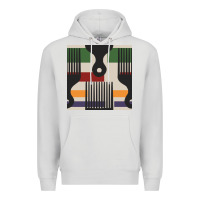 Dove Grey afro comb seamless pattern Premium Hoodie - BundleAndBundleShop