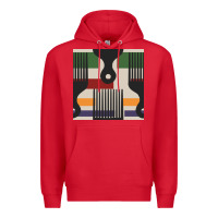Red afro comb seamless pattern Premium Hoodie - BundleAndBundleShop