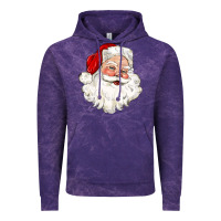 Cloud Purple santa claus Vintage Hoodie - CowGirlArtShop