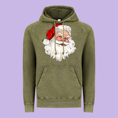 Santa Claus Vintage Hoodie Designed By Cowgirlartshop