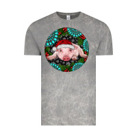 Cloud Rock Baby Pig Christmas Vintage Tee - RanaPortraitStore