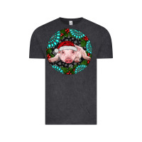 Baby Pig Christmas Vintage Tee | Teevron