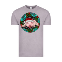 Vintage Zinc Baby Pig Christmas Vintage Tee - RanaPortraitStore