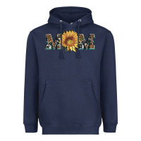 Navy sunflower mom mothers day Heavyweight Hoodie - Artiststas