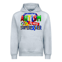 Heather Grey autism is my superpower Urban Hoodie - AdoDesignShop