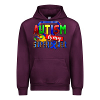 Mauve Wine autism is my superpower Urban Hoodie - AdoDesignShop