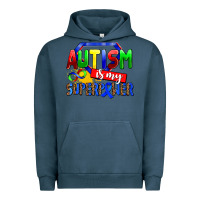 Pigment Midnight Navy autism is my superpower Urban Hoodie - AdoDesignShop