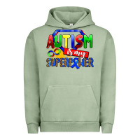 Pigment Oil Green autism is my superpower Urban Hoodie - AdoDesignShop