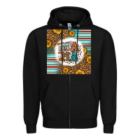 Black western fall mama Zipper Hoodie - LillyAllenDesigns