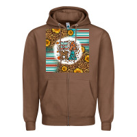 Chestnut western fall mama Zipper Hoodie - LillyAllenDesigns
