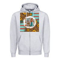 Heather Grey western fall mama Zipper Hoodie - LillyAllenDesigns