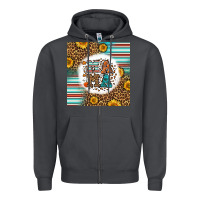 Smoke western fall mama Zipper Hoodie - LillyAllenDesigns
