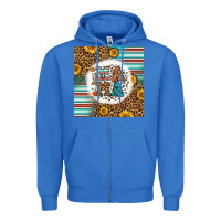 True Royal western fall mama Zipper Hoodie - LillyAllenDesigns