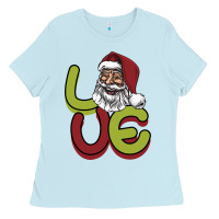 Baby Blue Love Christmas Ladies Tee - Bettercallsaul