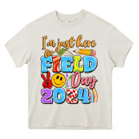 Cream im just here for field day 2024 Heavy Core Tee - Artiststas