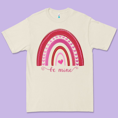 Valentines Day Rainbow Premium Tee Designed By Bettercallsaul