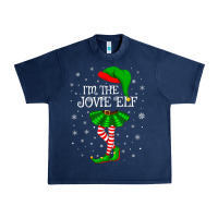 Matching Family Group I'm The Jovie Elf Christmas T Shirt Urban Heavy Tee | Teevron