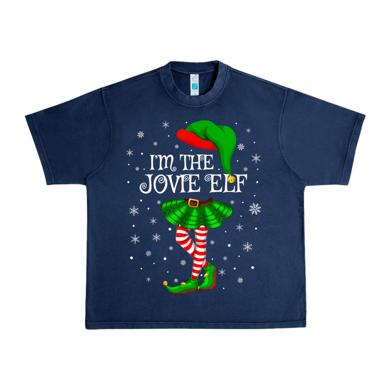 Matching Family Group I'm The Jovie Elf Christmas T Shirt Urban Heavy Tee by minhPixels | Teevron