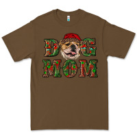 Cacao Christmas English Bulldog Mom Premium Tee - RanaPortraitStore
