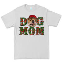 Dove Grey Christmas English Bulldog Mom Premium Tee - RanaPortraitStore
