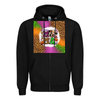 Black halloween cow mama Zipper Hoodie - LillyAllenDesigns