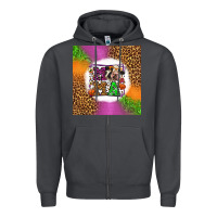 Smoke halloween cow mama Zipper Hoodie - LillyAllenDesigns
