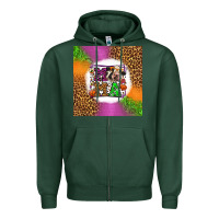 Sports Green halloween cow mama Zipper Hoodie - LillyAllenDesigns