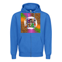 True Royal halloween cow mama Zipper Hoodie - LillyAllenDesigns