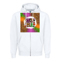 White halloween cow mama Zipper Hoodie - LillyAllenDesigns