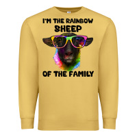 Antique Gold i'm the rainbow sheep of the family suffolk sheep Premium Sweatshirt - Artiststas