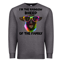 Charcoal Heather i'm the rainbow sheep of the family suffolk sheep Premium Sweatshirt - Artiststas