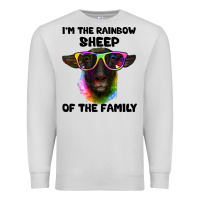 Dove Grey i'm the rainbow sheep of the family suffolk sheep Premium Sweatshirt - Artiststas