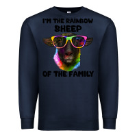 Navy i'm the rainbow sheep of the family suffolk sheep Premium Sweatshirt - Artiststas