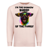 Pale Pink i'm the rainbow sheep of the family suffolk sheep Premium Sweatshirt - Artiststas