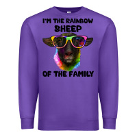 Purple i'm the rainbow sheep of the family suffolk sheep Premium Sweatshirt - Artiststas