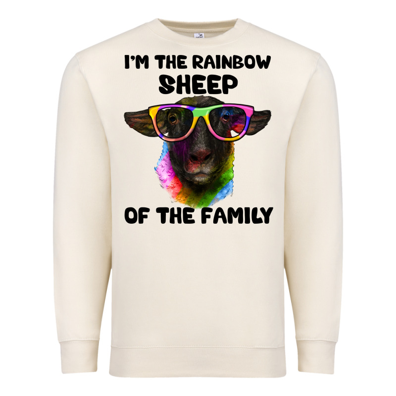 I'm The Rainbow Sheep Of The Family Suffolk Sheep Premium Sweatshirt by Artiststas | Teevron
