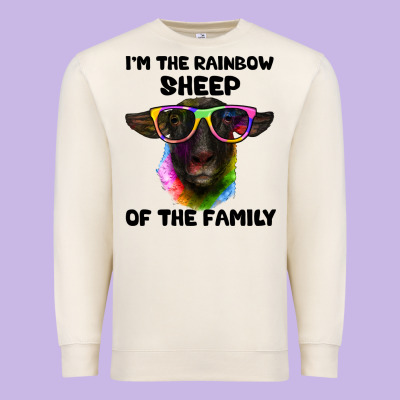I'm The Rainbow Sheep Of The Family Suffolk Sheep Premium Sweatshirt Designed By Artiststas