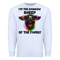 White i'm the rainbow sheep of the family suffolk sheep Premium Sweatshirt - Artiststas