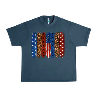 Midnight Navy back to blue brushstroke Urban Heavy Tee - CowGirlArtShop