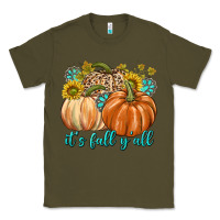 Army Green It's Fall Y'all Classic Tee - texasbilliewilder