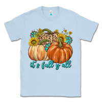 Dusty Blue It's Fall Y'all Classic Tee - texasbilliewilder